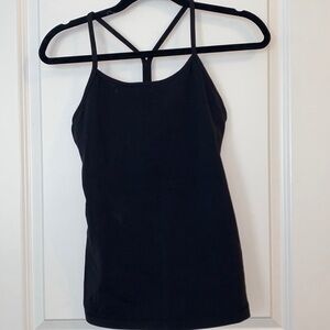 Lululemon Athletica Black Fitted Sleeveless Camisole